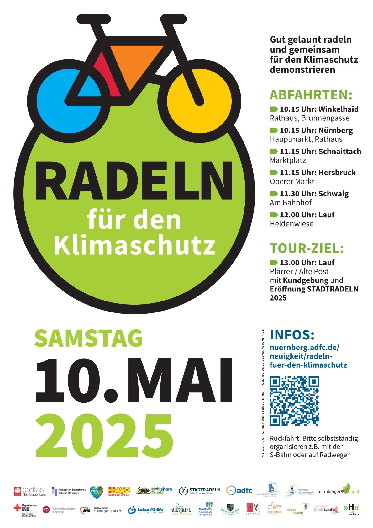 Radeln für den Klimaschutz Plakat